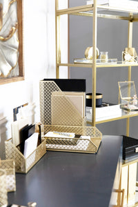 Blu Monaco Office Supplies Rose Gold Desk Accessories for Women-6 Piece  Interloc for sale online